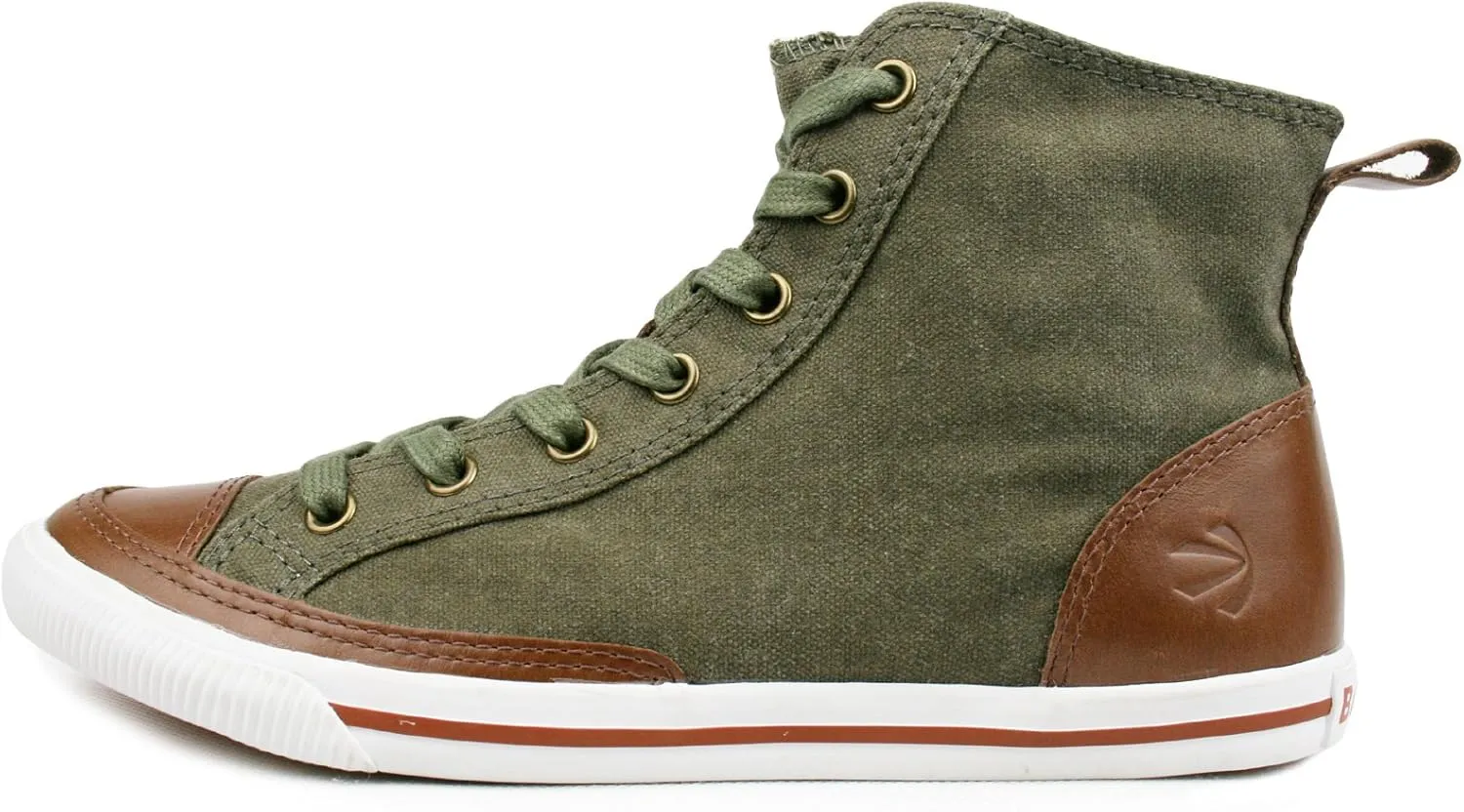 Burnetie Women's High Top Vintage Sneaker with Optional Side Zipper Closure