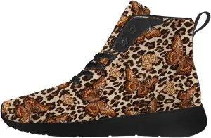 Butterfly Shoes for Women High Top Sneakers Running Waking Shoes Gifts for Mom Girlfriend