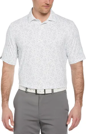 Callaway Men's Chevron Print Short Sleeve Golf Polo, Moisture-Wicking, Stretch, Lightweight Recycled Fabric