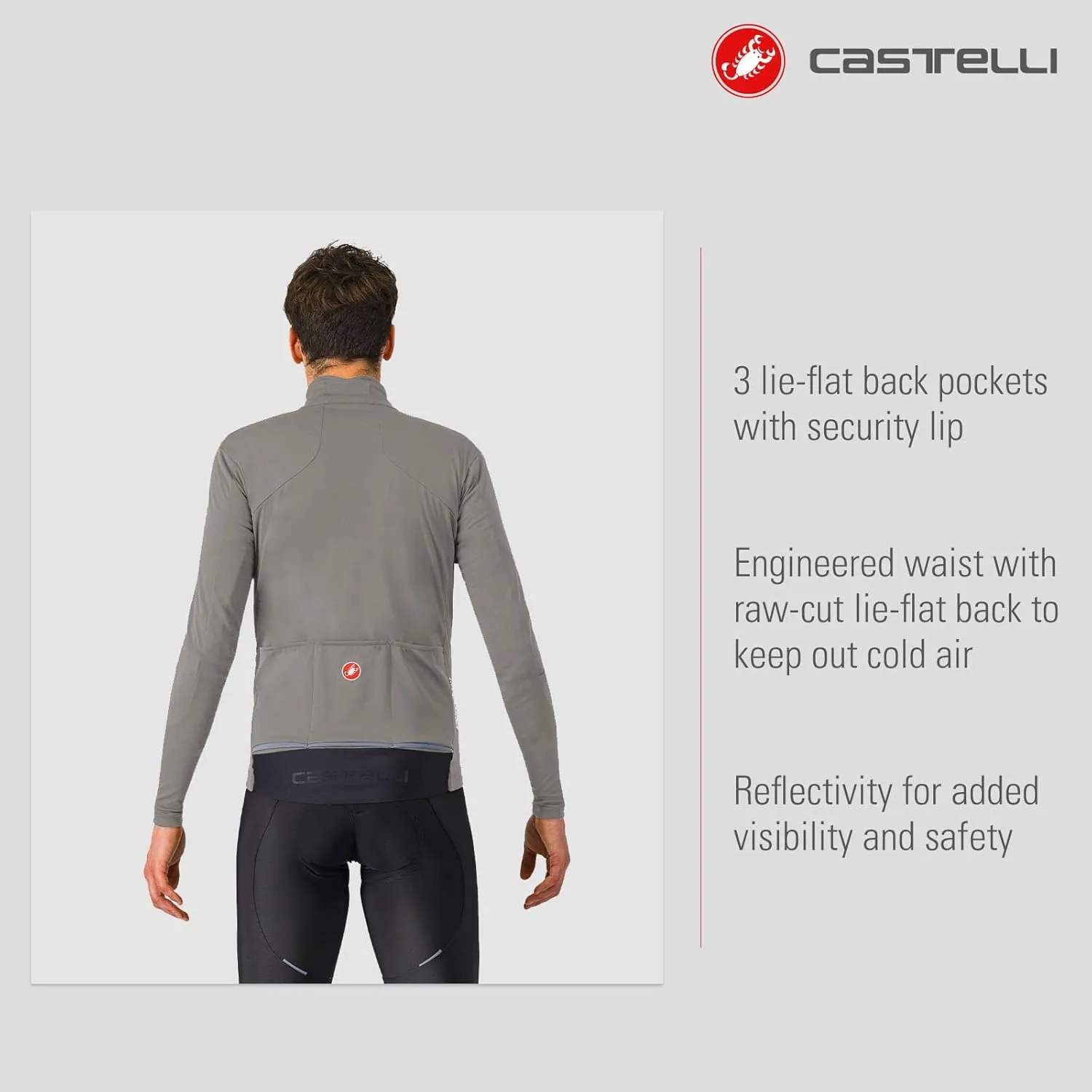 CASTELLI Men’s Perfetto Air Jacket, Wind & Waterproof, Breathable Jacket for Road Cycling & Gravel Biking
