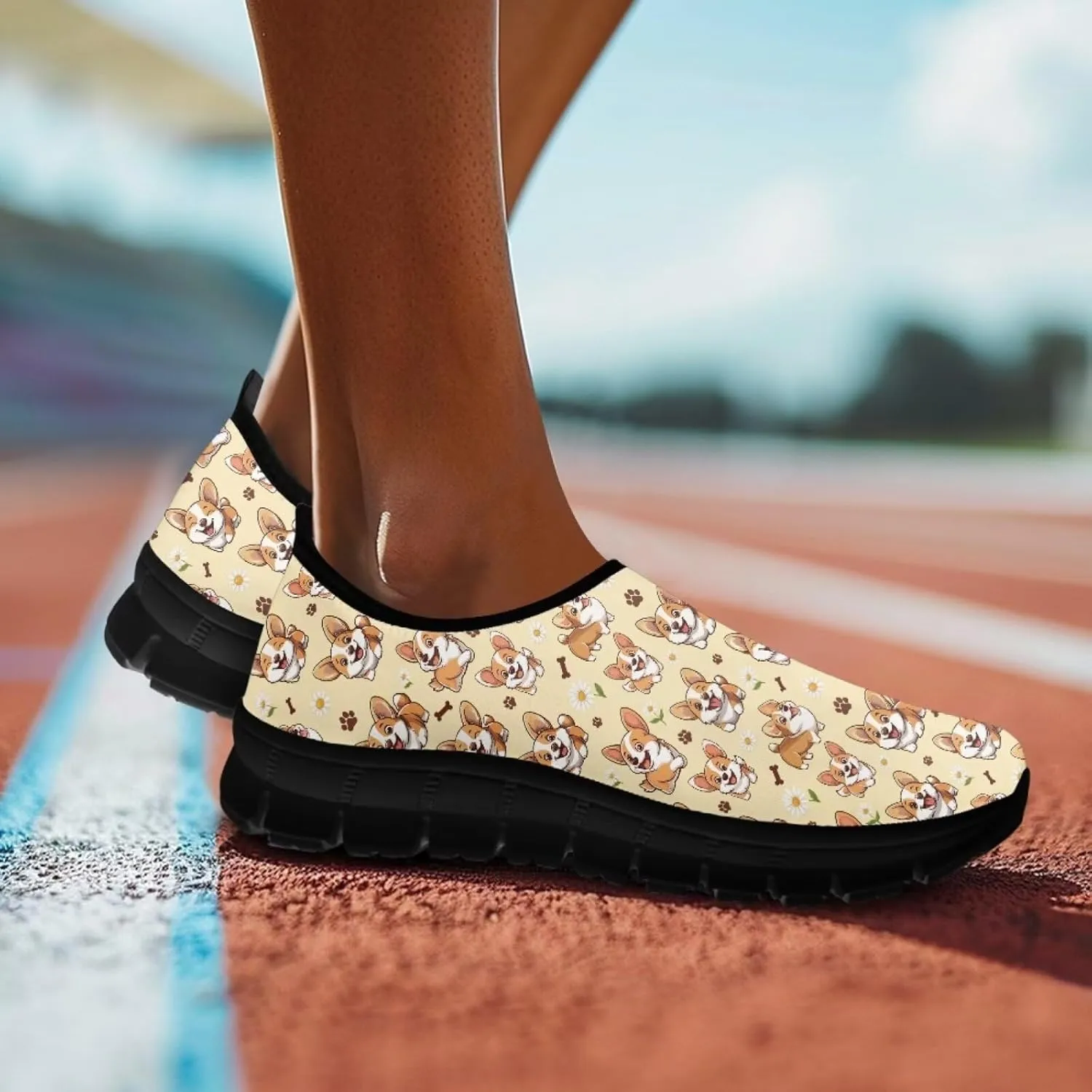 Casual Sneakers for Women Slip On Low Top Flat Walking Shoes Fashion Comfort Breathable Work Tennis Footwear