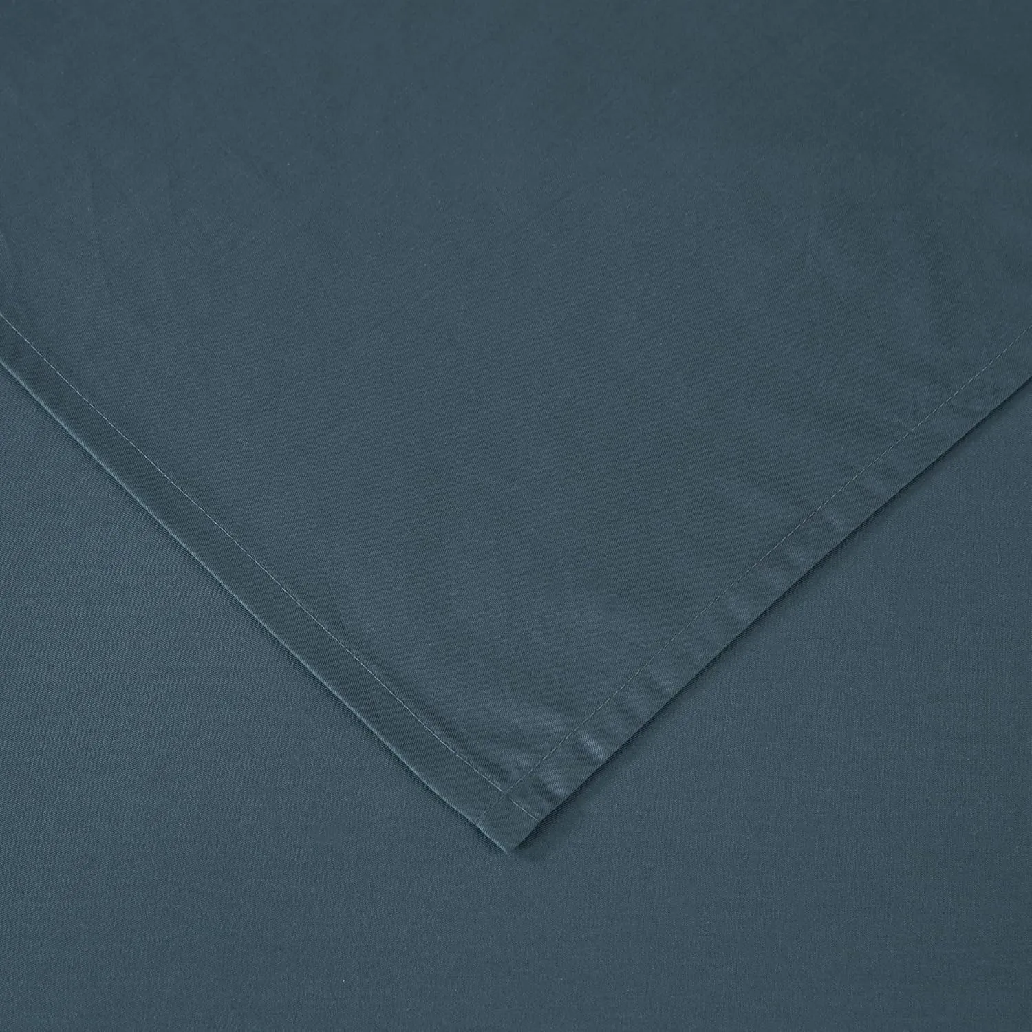 Chezmoi Collection Solid China Blue 250TC 100% Cotton Twill Bed Sheet Set California King Size, 4-Piece Luxury Soft Breathable Smooth 16-Inches Deep Pocket Sheets and Pillowcases Set