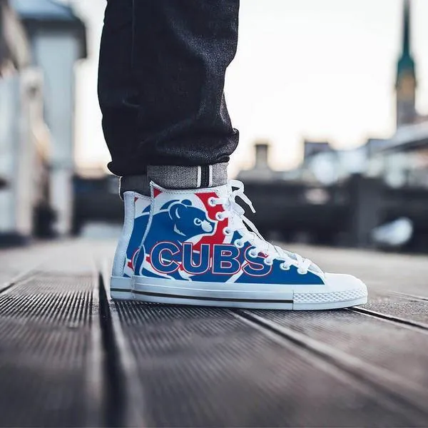 chicago cubs mens high top sneakers high top