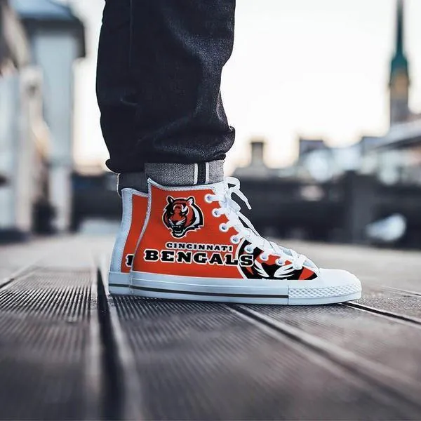 cincinnati bengals mens high top sneakers high top