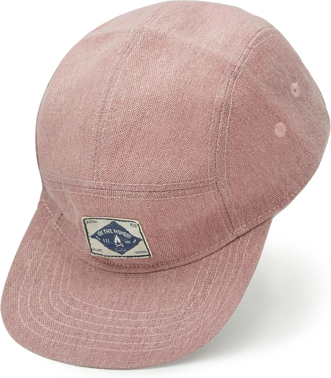 CLAPE Snapback 5 Panel Hat for Men Women Washed Cotton Flat Bill Baseball Cap Strapback Hip Hop Biker Board Cap