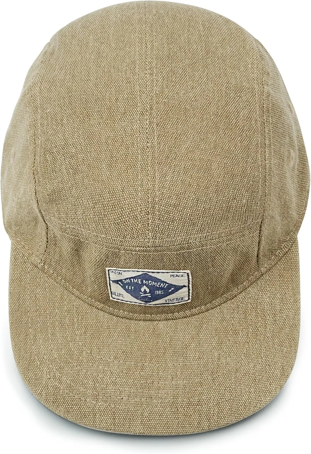 CLAPE Snapback 5 Panel Hat for Men Women Washed Cotton Flat Bill Baseball Cap Strapback Hip Hop Biker Board Cap