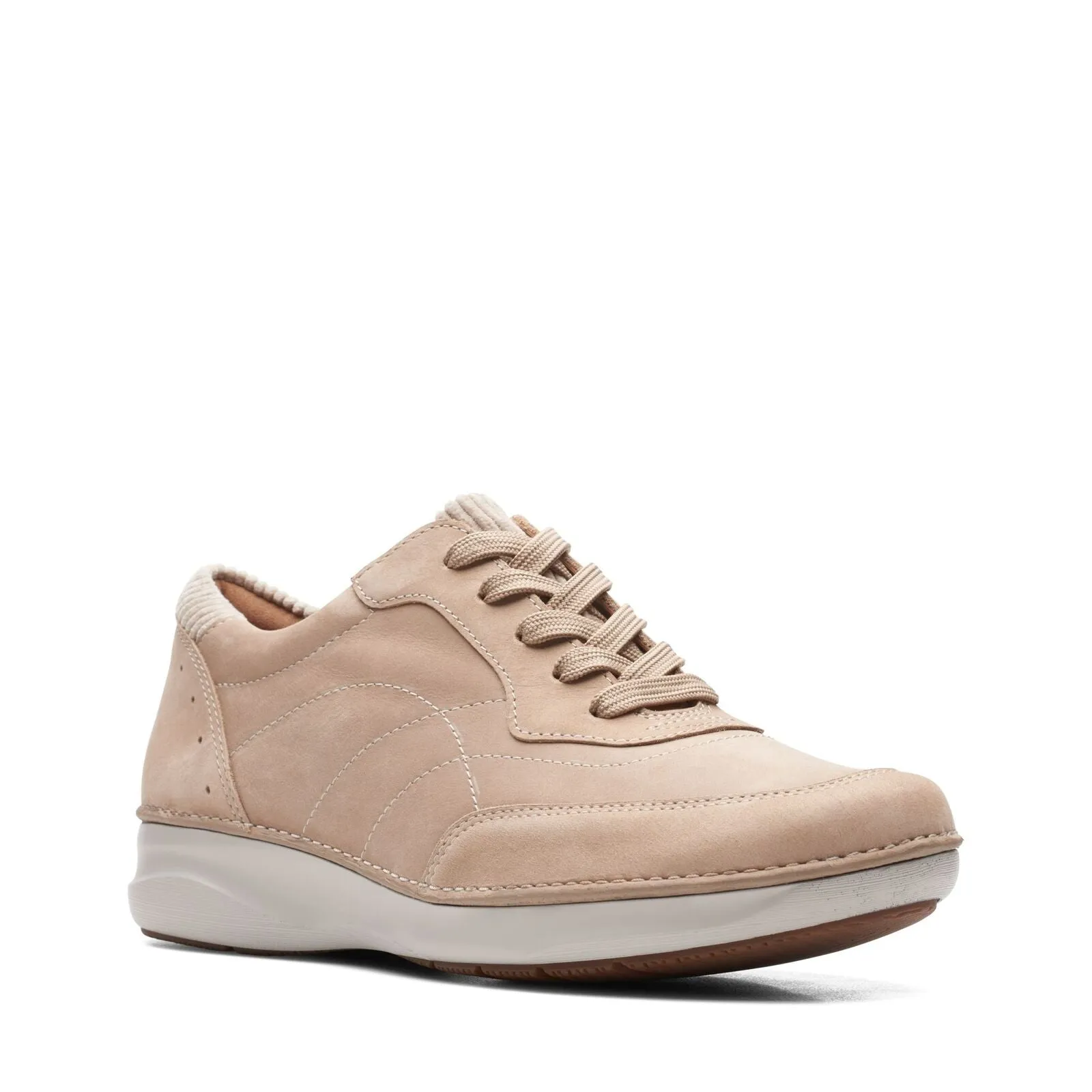Clarks Women's Appley Tie Sand Nubuck