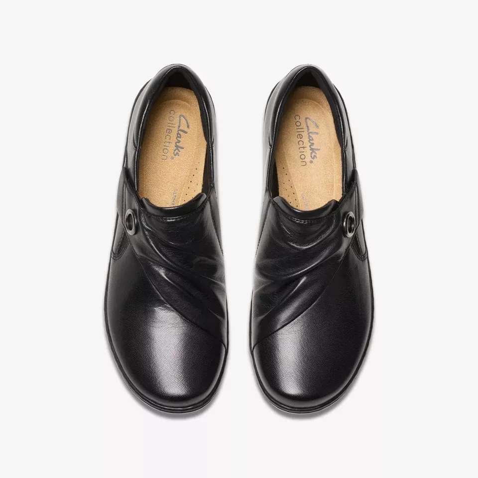Clarks Women's Cora Aubrie Black Leather