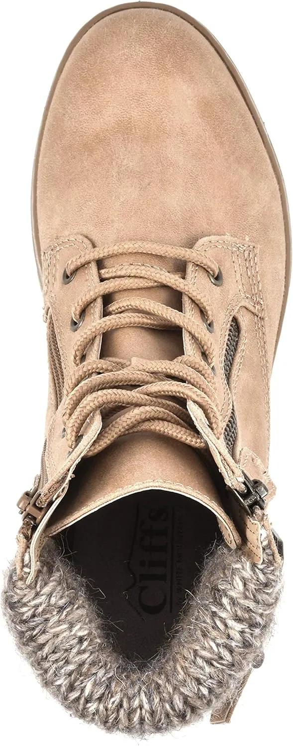 CLIFFS BY WHITE MOUNTAIN Shoes Kelsie Women's Lace-up Hiker Style Bootie