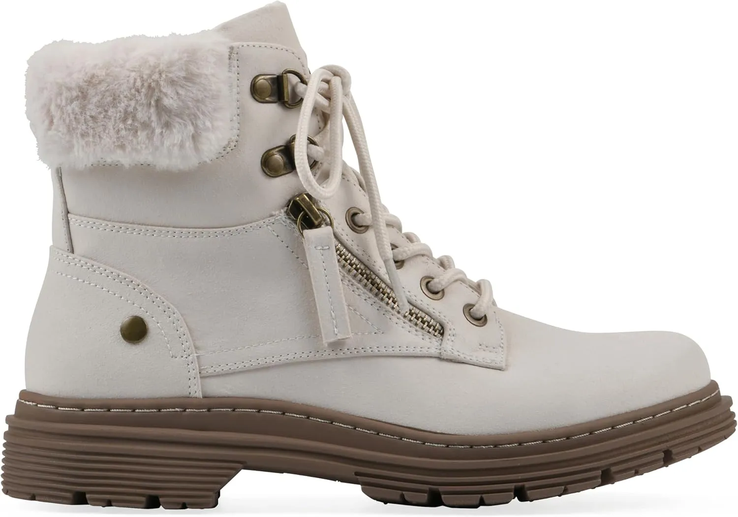 CLIFFS BY WHITE MOUNTAIN Women's Powell Cushioned Lace-Up City Hiker Ankle Bootie