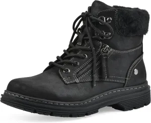 CLIFFS BY WHITE MOUNTAIN Women's Powell Cushioned Lace-Up City Hiker Ankle Bootie