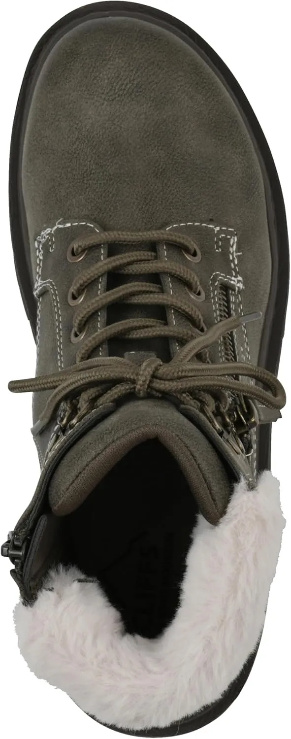 CLIFFS BY WHITE MOUNTAIN Women's Powell Cushioned Lace-Up City Hiker Ankle Bootie