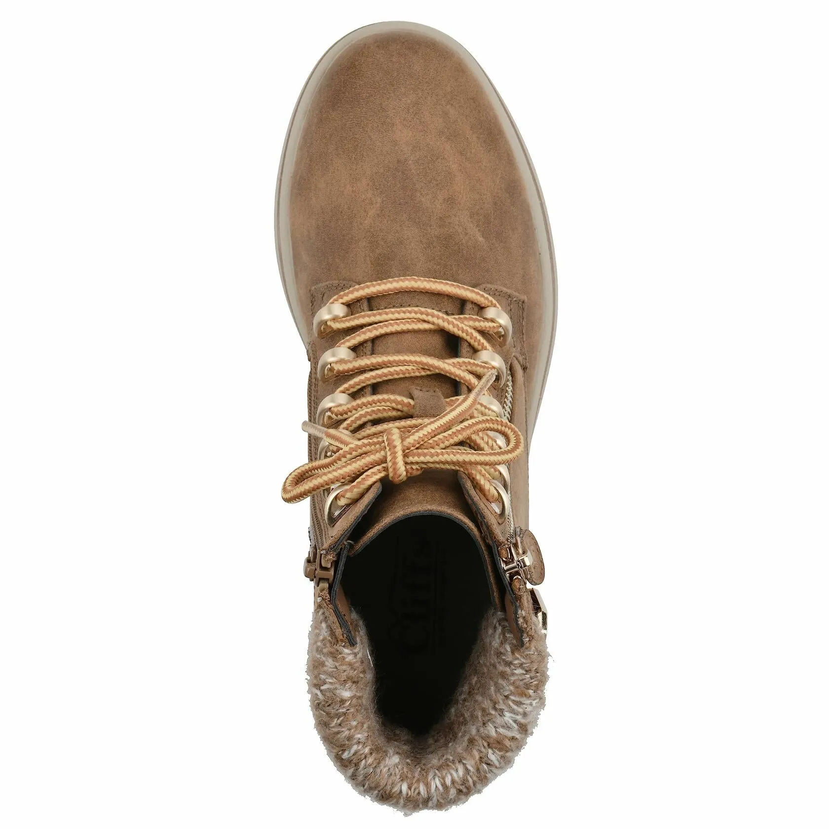 CLIFFS BY WHITE MOUNTAIN Women's Shoes Hearten City Hiker Boot, Tan/Fabric, 8 M - Very Good