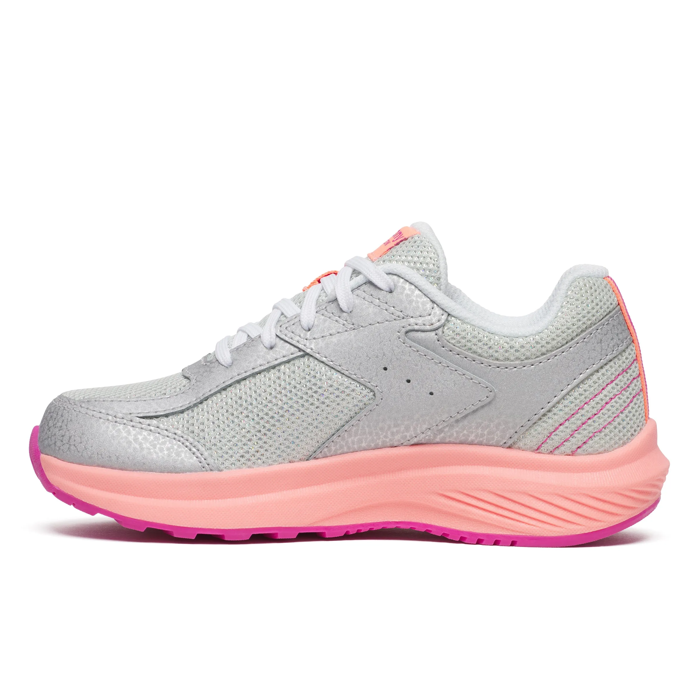 Cohesion Kdz Sneaker - Big Kid Silver/Coral