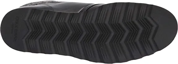 Cole Haan mens Nantucket Rugged Waterproof Hiker Bootie Hiking Boot, Black Wp Leather/Black Rustic Wool, 9 US