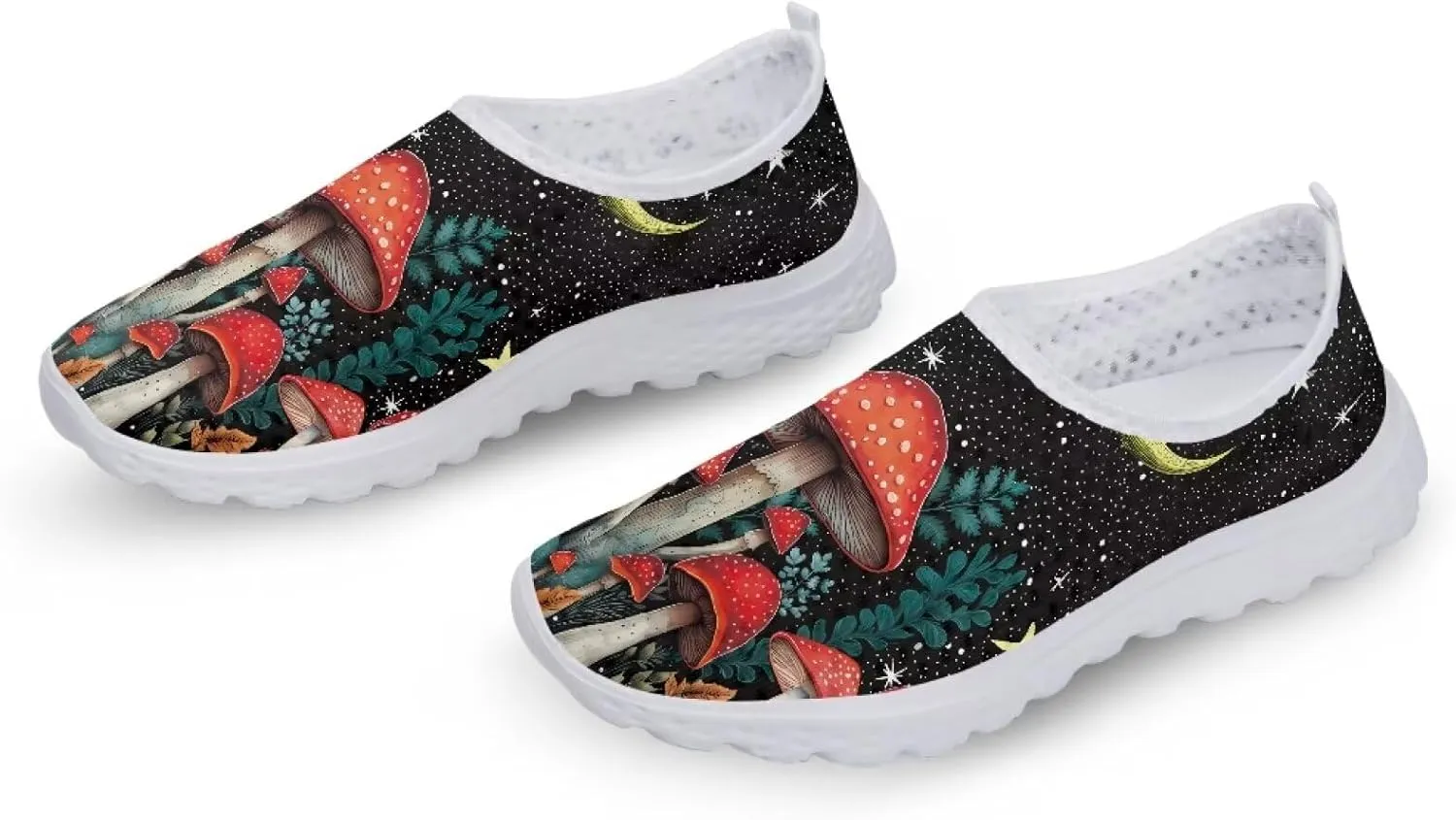 Coloranimal Funny Animal Puzzle Air Mesh Beach Water Flat Sneakers for Women US5-12