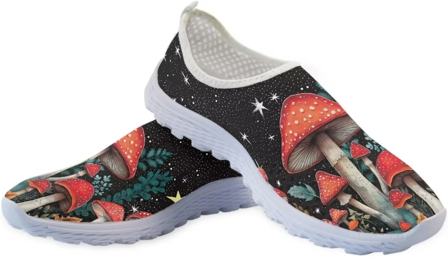 Coloranimal Funny Animal Puzzle Air Mesh Beach Water Flat Sneakers for Women US5-12