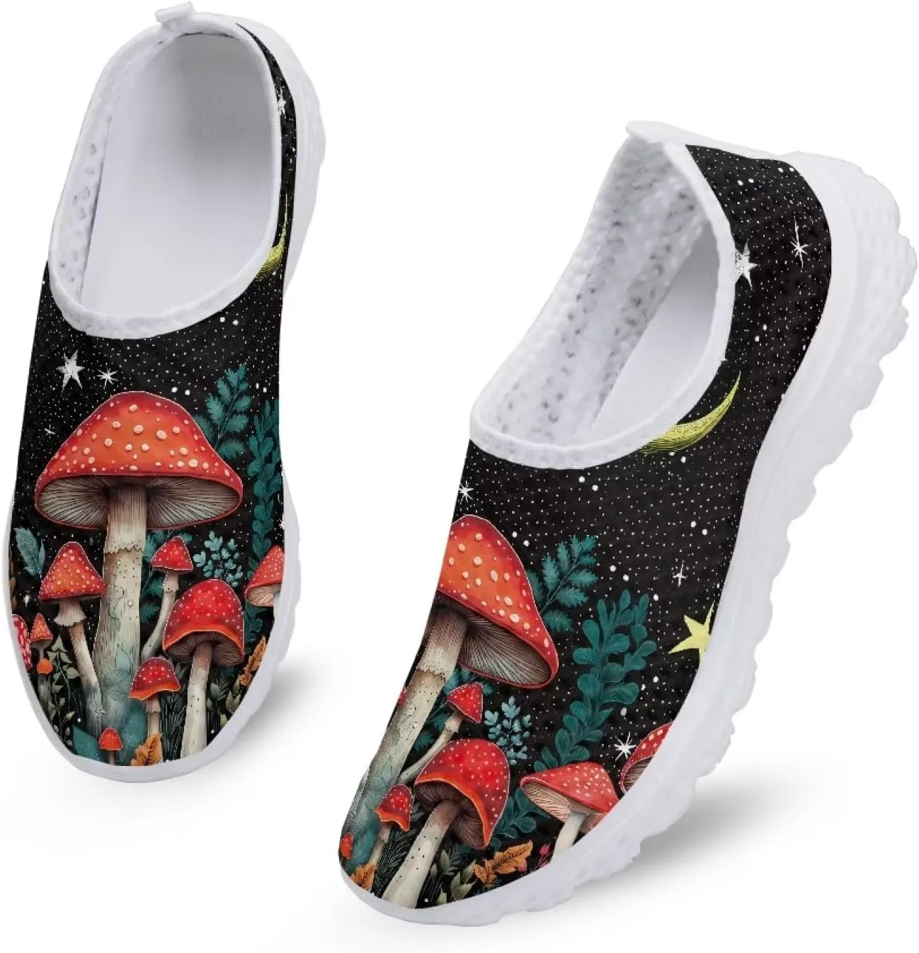 Coloranimal Funny Animal Puzzle Air Mesh Beach Water Flat Sneakers for Women US5-12