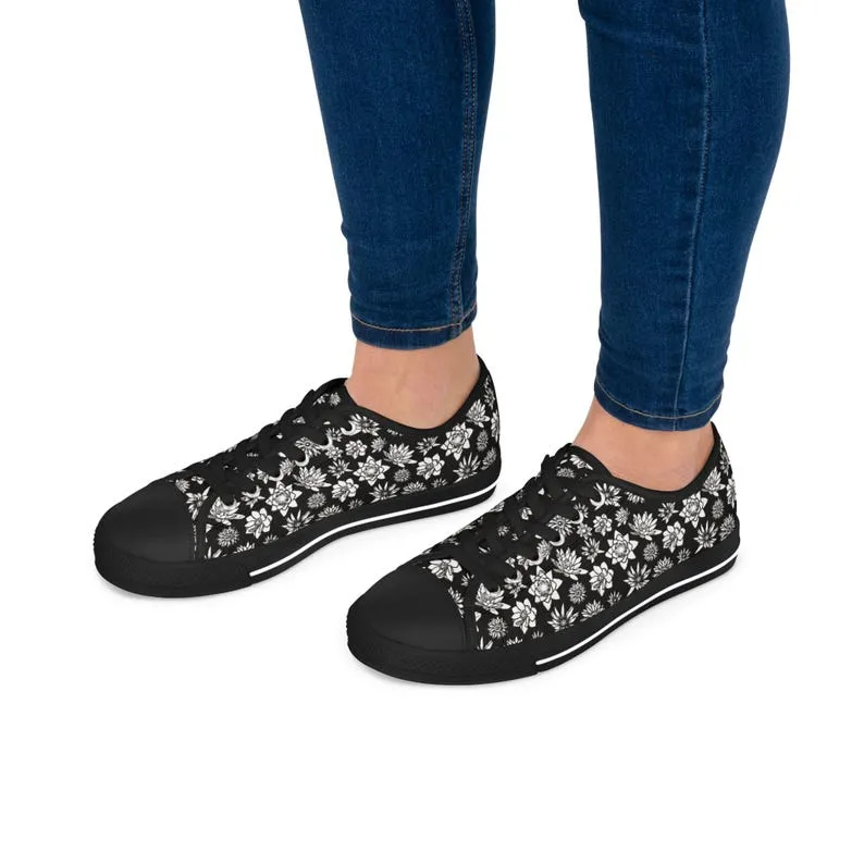 Colorful Women's Low Top Sneaker Noir Garden Sneaker