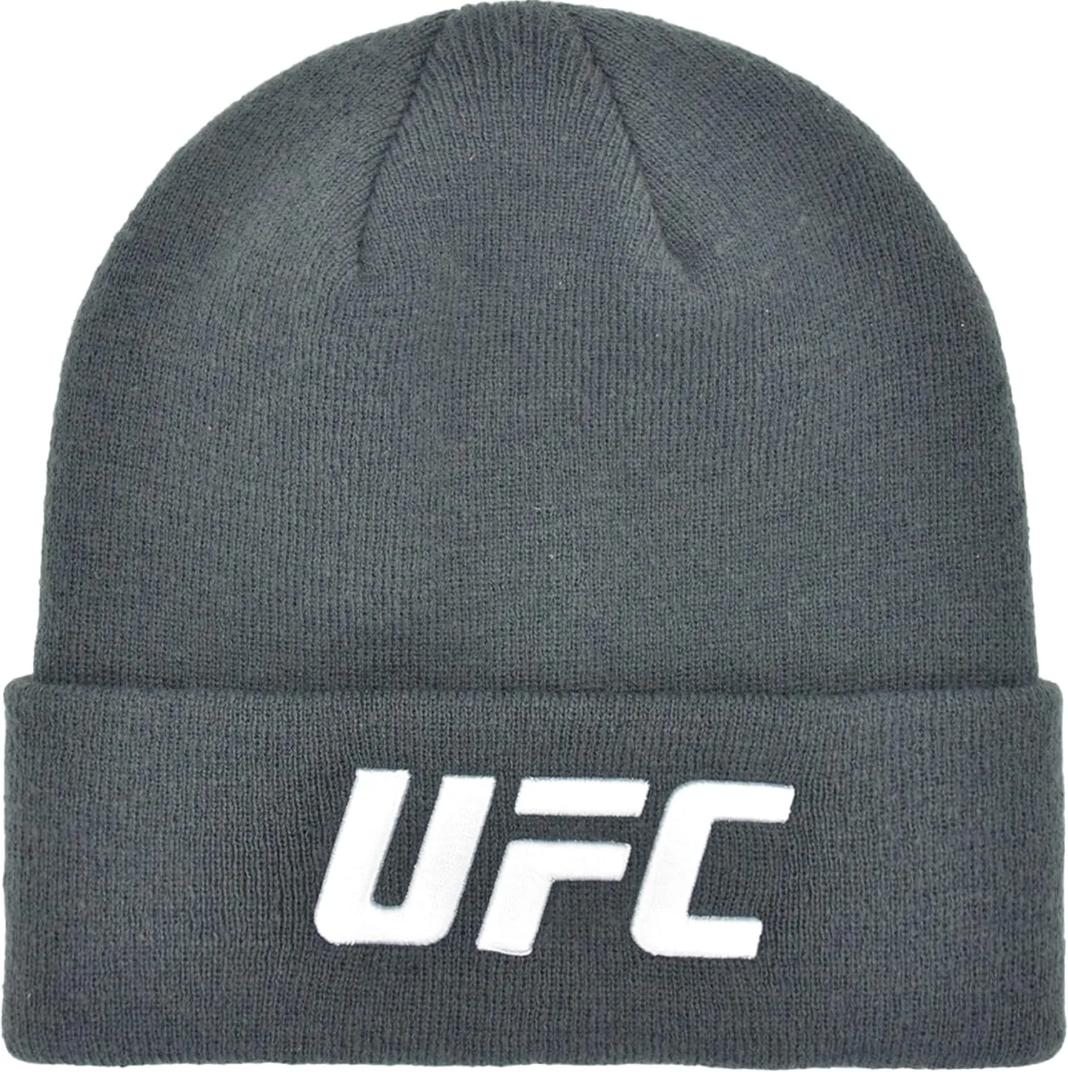 Concept One UFC Beanie Hat, Cuffed Winter Knit Cap with Logo