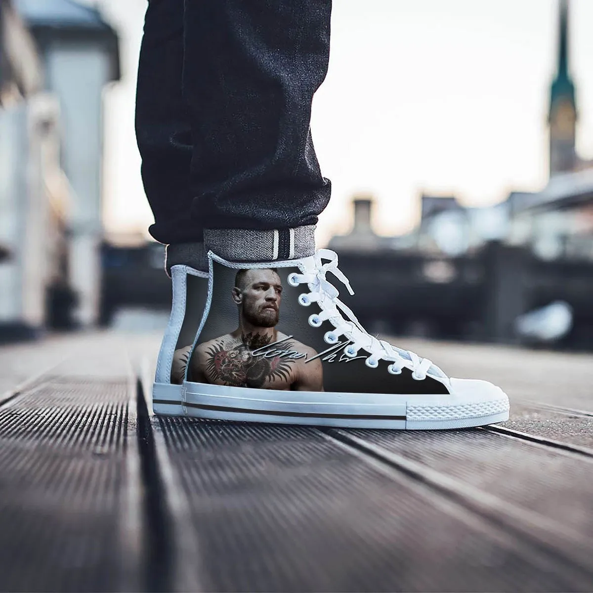 conor mcgregor mens high top sneakers high top