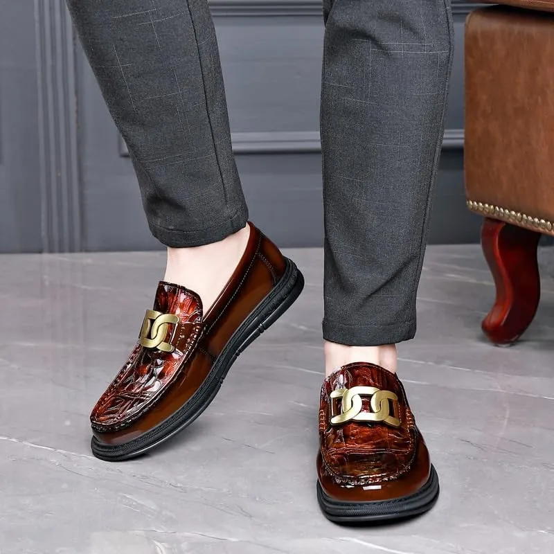 Contemporary Men's Brogue Derby Shoes - Smooth Leather Upper with Flexible Sole for Business Meetings & Evening Occasions