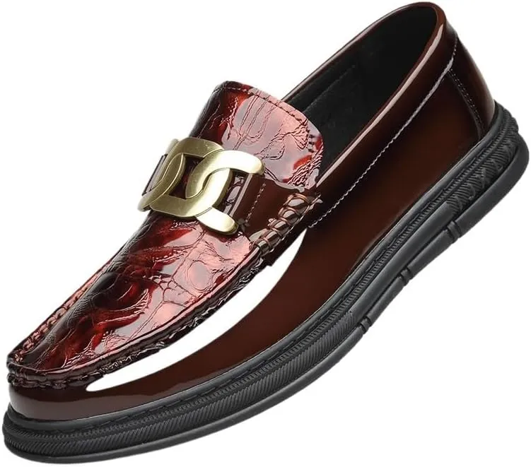 Contemporary Men's Brogue Derby Shoes - Smooth Leather Upper with Flexible Sole for Business Meetings & Evening Occasions