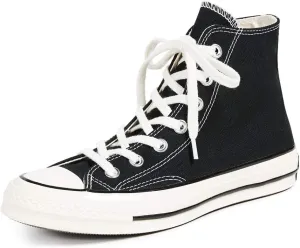 Converse All Star '70s High Top Unisex Sneakers, Black, 11.5 US Women/9.5 US Men