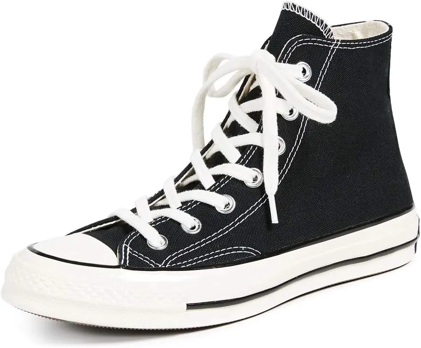 Converse All Star '70s High Top Unisex Sneakers, Black, 11.5 US Women/9.5 US Men