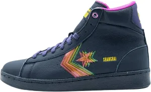 Converse Unisex Heart of The City Pro Leather High Top Obsidian/Hyper Magenta (9, Numeric_9)
