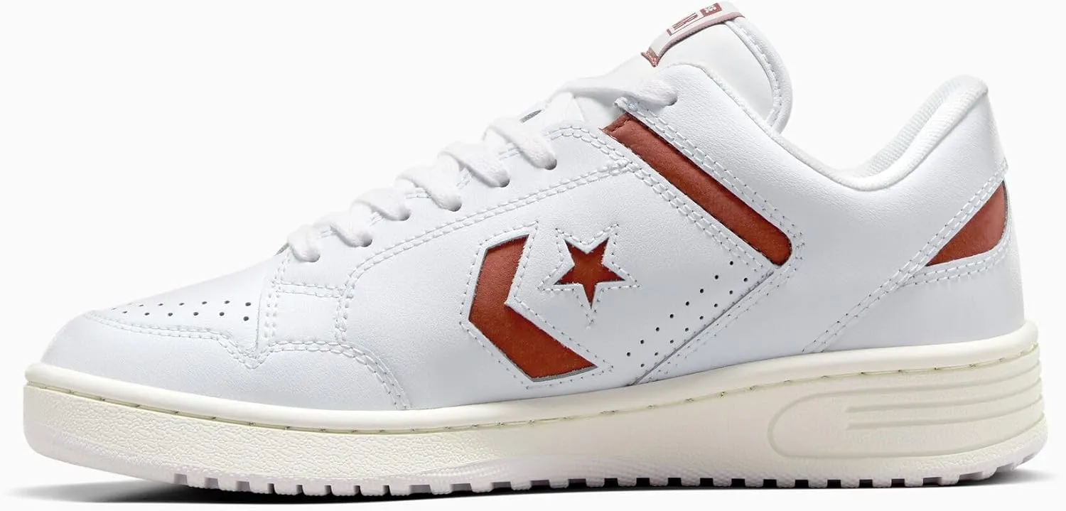 Converse Weapon Leather Unisex Low Top Sneaker (A11573C, in A Nutshell Brown/White)