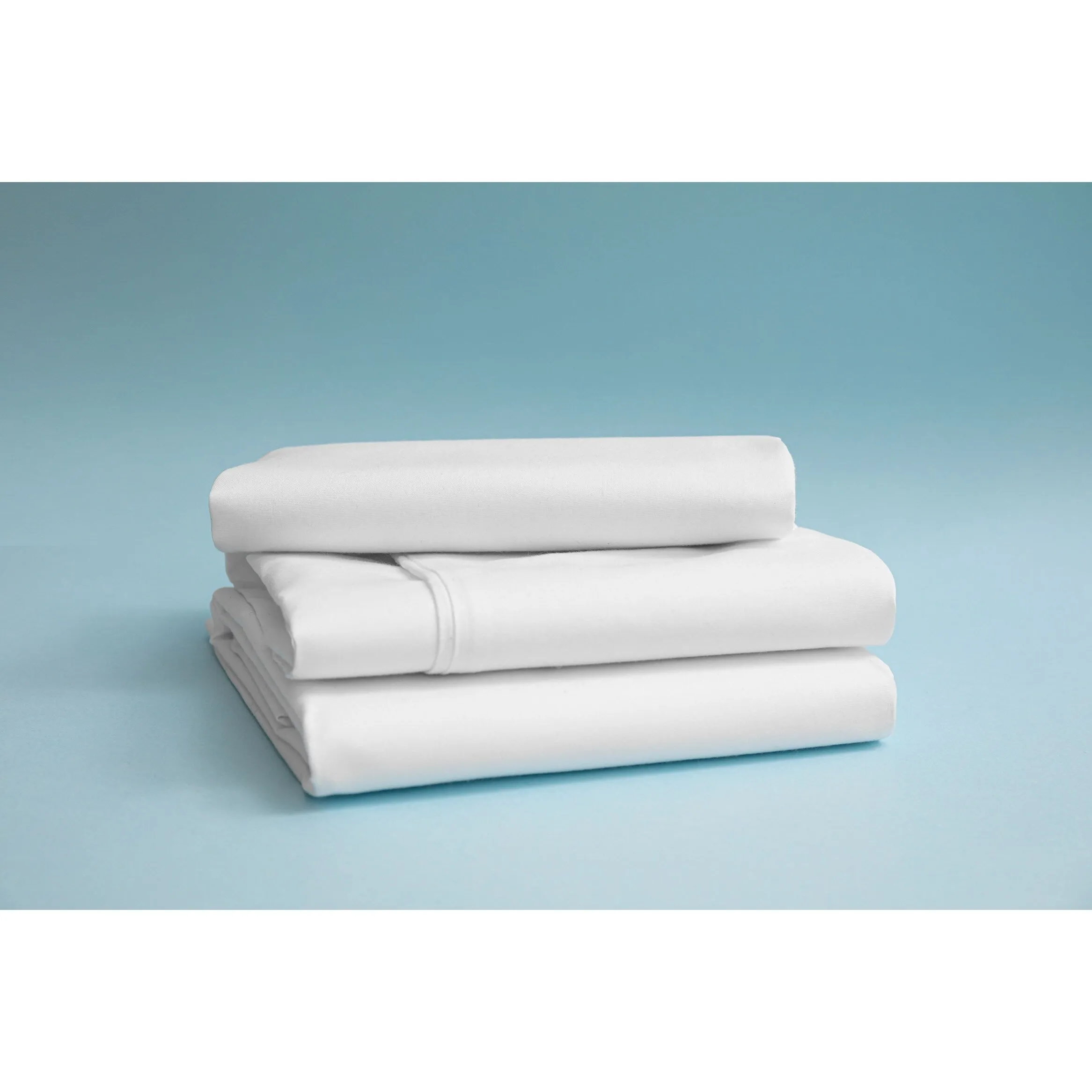 Cotton Tencel Sheet Set White - Soft & Breathable - 300 Thread Count