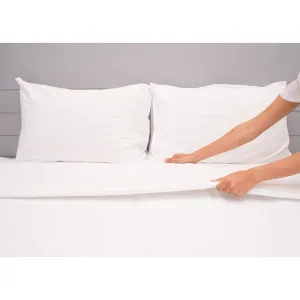 Cotton Tencel Sheet Set White - Soft & Breathable - 300 Thread Count