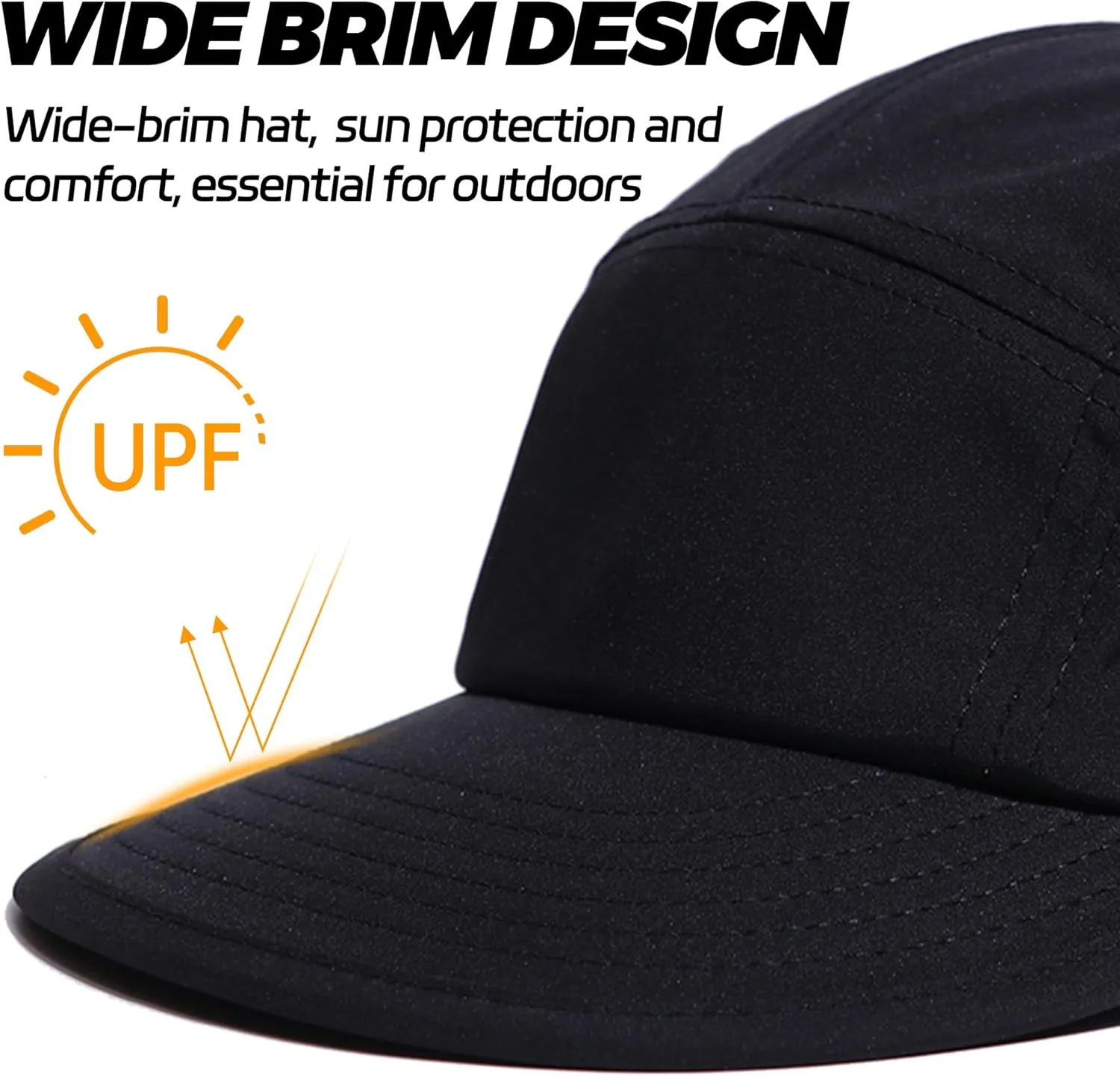 Croogo 5 Panel Hats Cooling Baseball Cap Flat Brim Hats for Men Quick Dry Trucker Hat Camper Cap UPF50  Sun Hats