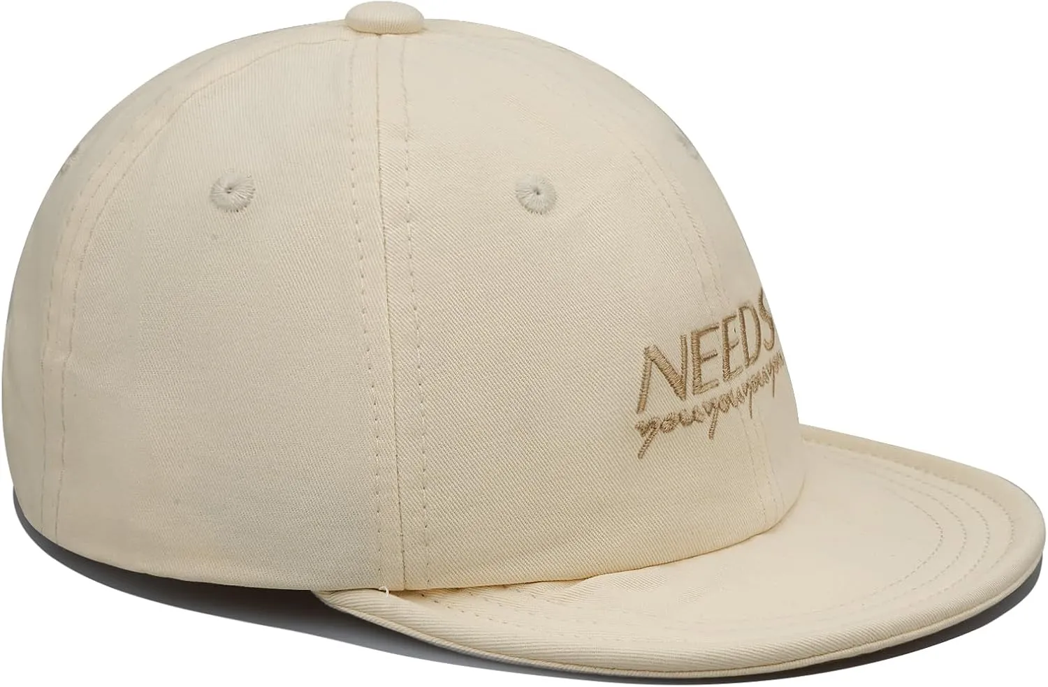 Croogo Short Brim Baseball Cap Low Profile Casual Flat Brimmed Lightweight Hats Cotton Outdoor Adjustable Caps Sun Hat