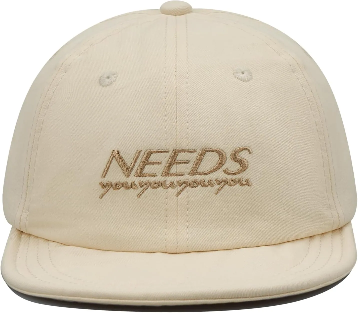 Croogo Short Brim Baseball Cap Low Profile Casual Flat Brimmed Lightweight Hats Cotton Outdoor Adjustable Caps Sun Hat