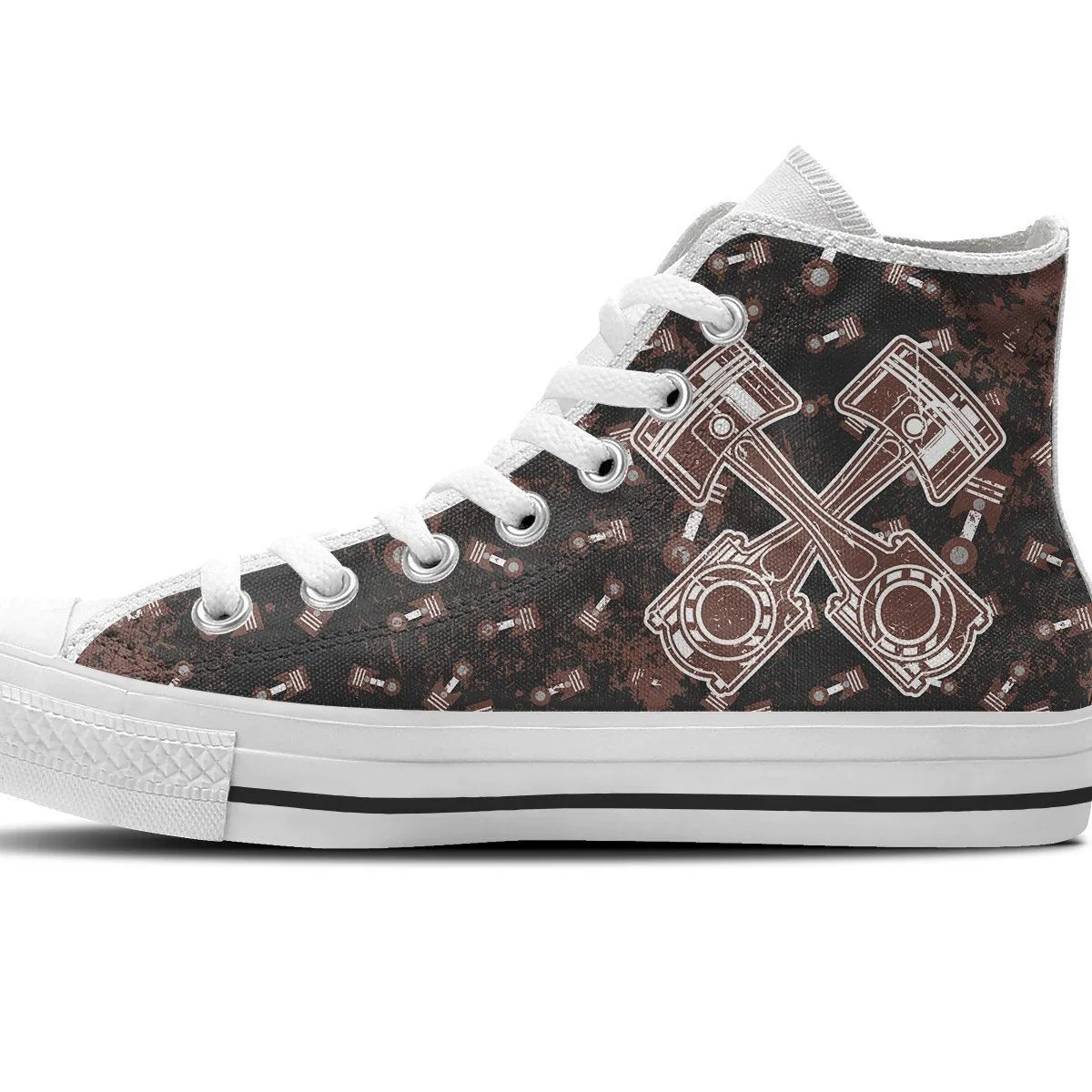cross pistons ladies high top sneakers