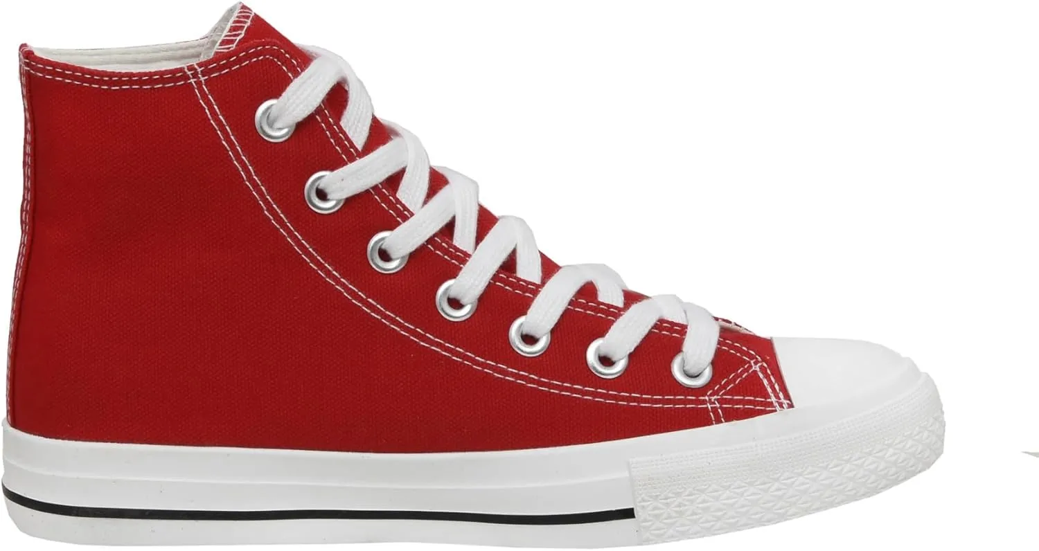 CUSHIONAIRE Women's Vance high top Canvas Sneaker  Memory Foam