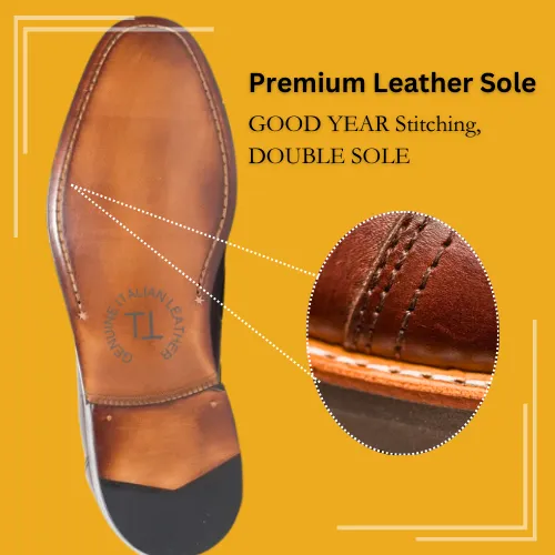 DANNY Premium 2 eyelet Derby, Crafted in Hand Patina Leather