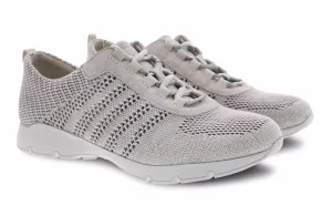 Dansko Ivory Adrianne Washed Knit Comfort Casual Lace-Up Sneaker 4455-611861