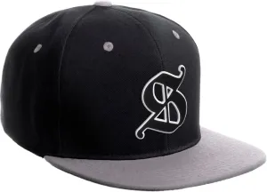 Daxton Classic Snapback Old English Alphabet A to Z Numbers Initials Flat Bill Visor Cap