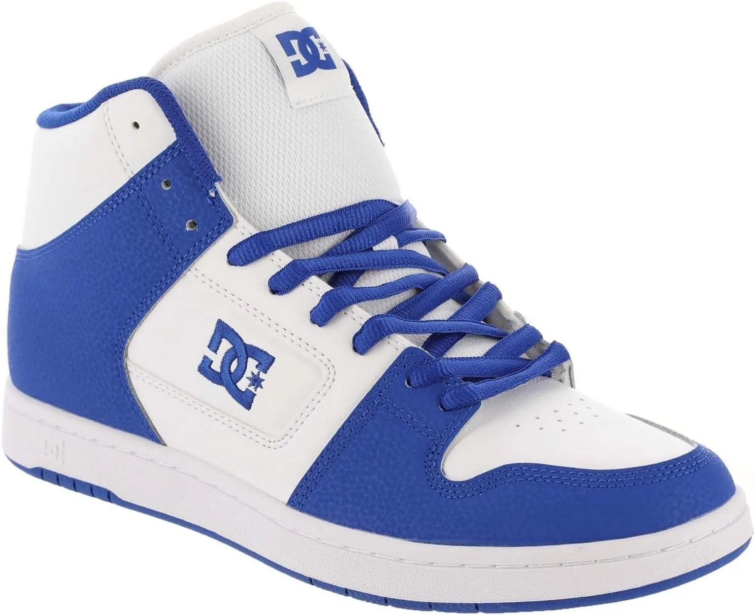 DC Men's Manteca 4 Hi High Top Casual Skate Shoe Sneaker, Blue/Blue/White, 10.5