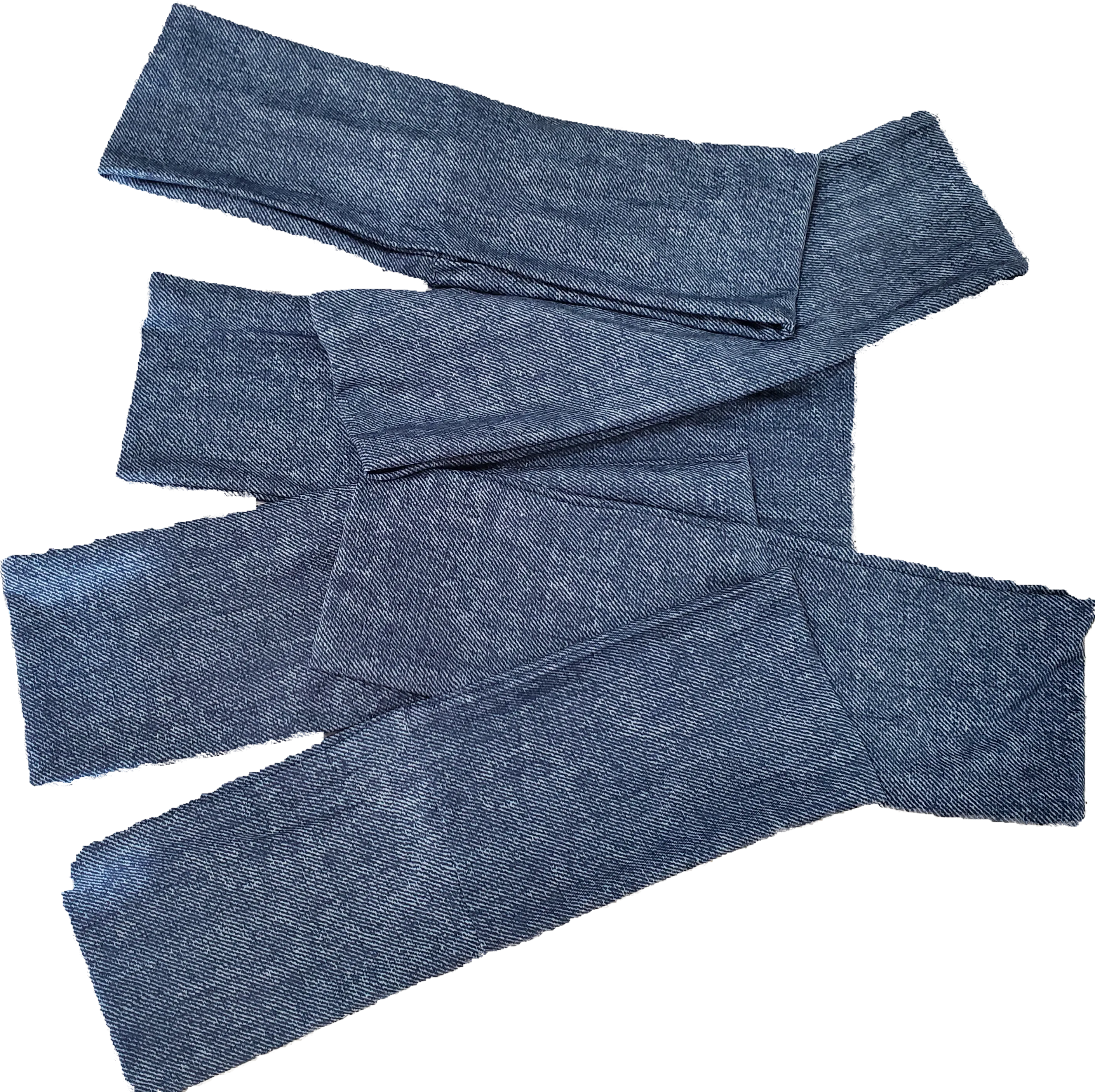 Denim flat headband