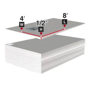 DensShield 1/2 in. x 4 ft. x 8 ft. Gypsum Tile Backer Board