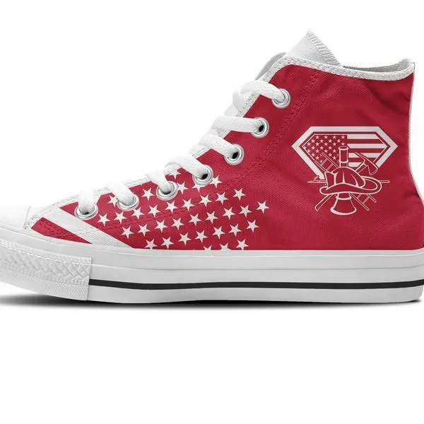 diamond firefighter mens high top sneakers high top