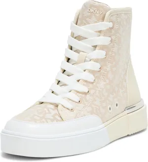 DKNY Women's Bitsy Logo High Top Sneaker