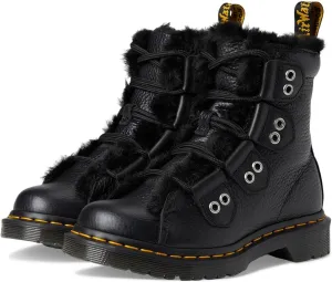 Dr. Martens Women's 1460 Lace to Toe Fur Lined Boots Combat