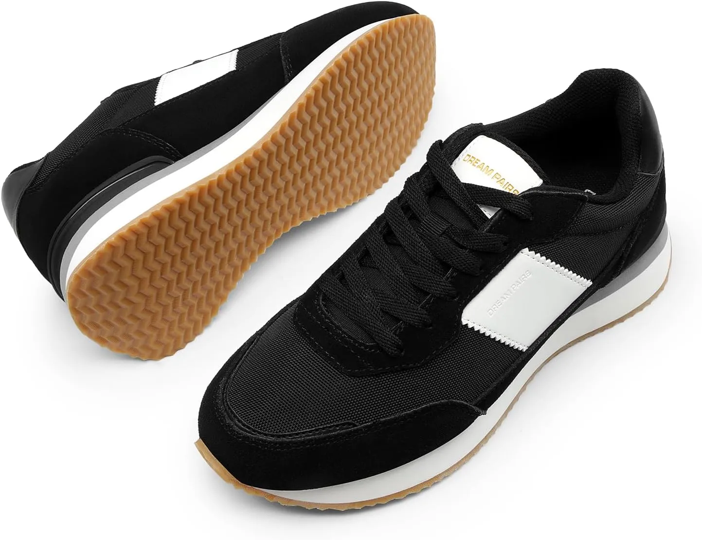 DREAM PAIRS Women Fashion Sneakers Walking Tennis Sports Athletic Comfortable Lightweight Running Lace Up Retro Classic Casual Sneaker