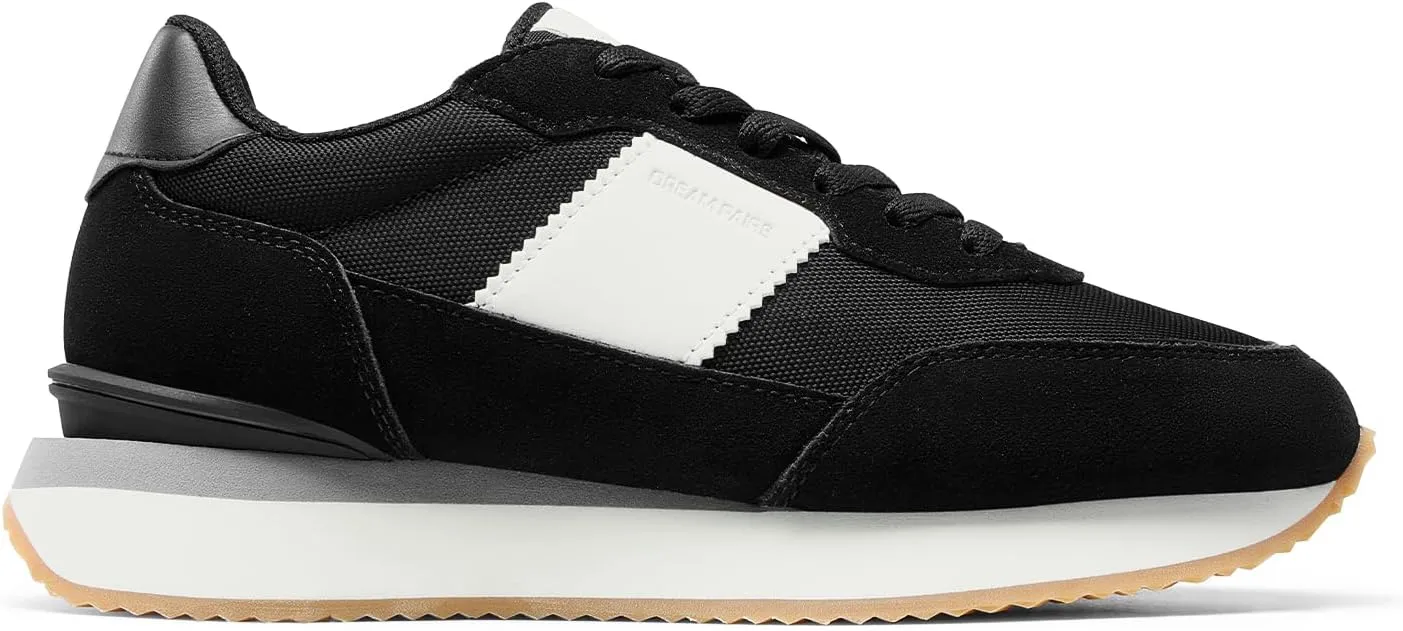 DREAM PAIRS Women Fashion Sneakers Walking Tennis Sports Athletic Comfortable Lightweight Running Lace Up Retro Classic Casual Sneaker