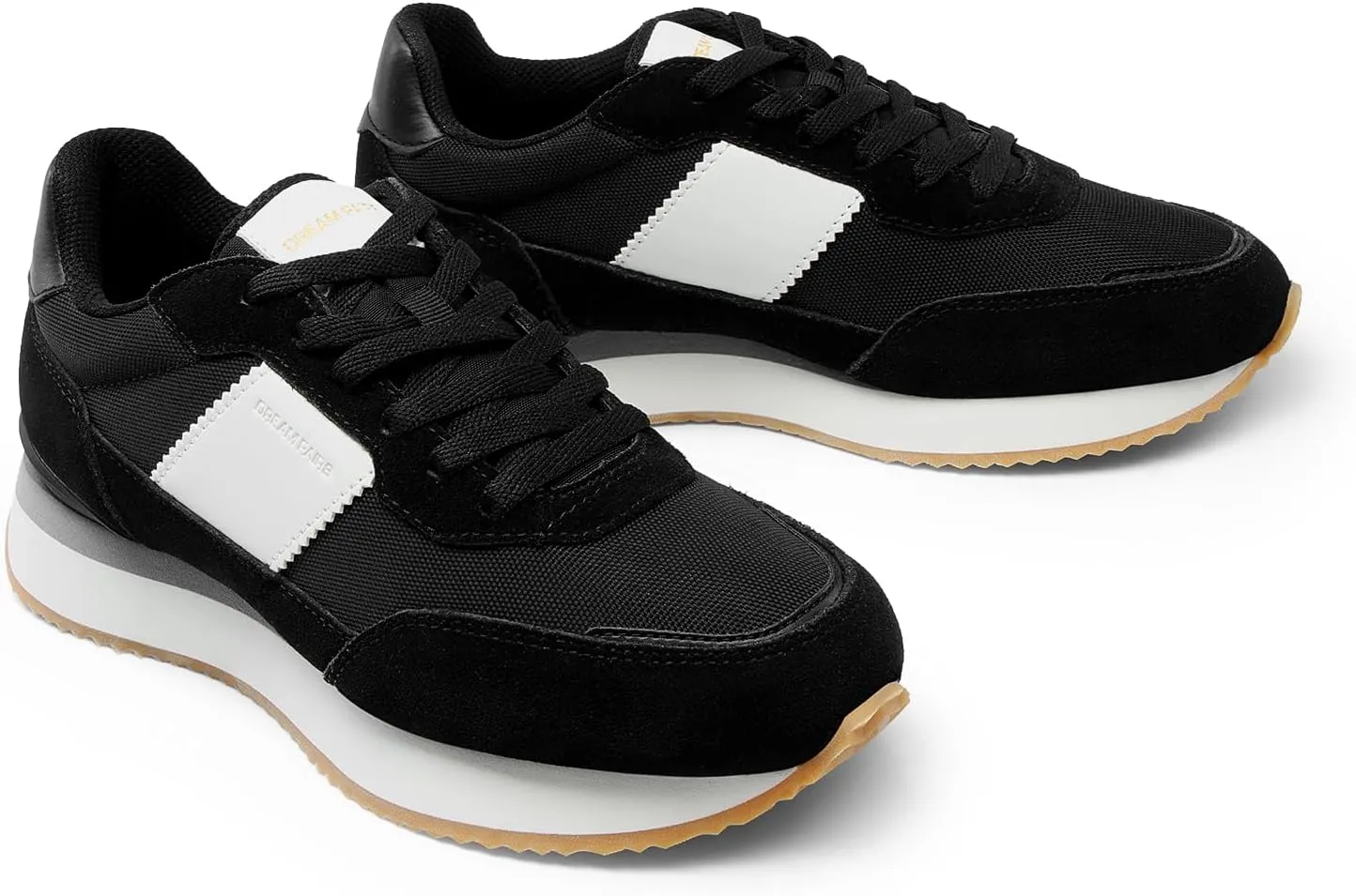 DREAM PAIRS Women Fashion Sneakers Walking Tennis Sports Athletic Comfortable Lightweight Running Lace Up Retro Classic Casual Sneaker